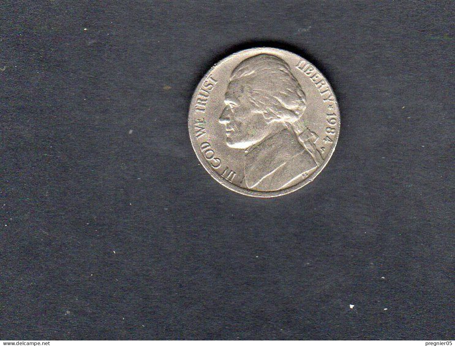 USA - Pièce 5 Cents "Jefferson Nickel"  1984D TTB/VF  KM.192 - 1938-…: Jefferson