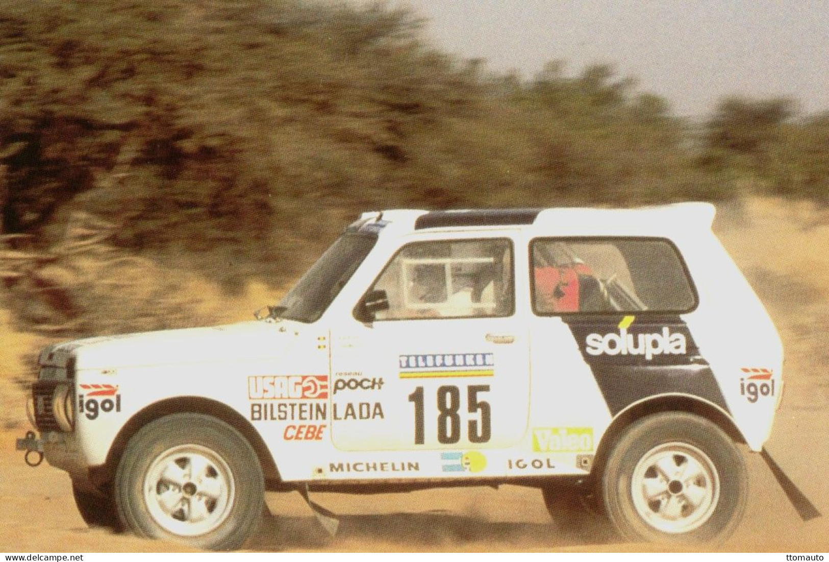 Lada Niva Rally - Rallye Paris-Dakar 1987 - Pilote: Jackie Ickx - 15 X 10 Cms PHOTO - Rally Racing