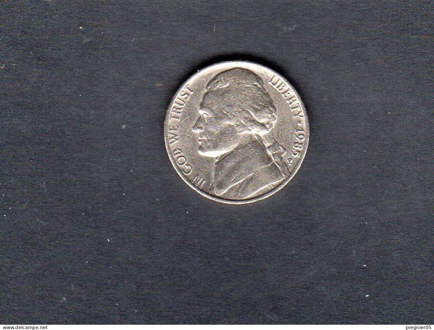 USA - Pièce 5 Cents "Jefferson Nickel"  1985P TTB/VF  KM.192 - 1938-…: Jefferson