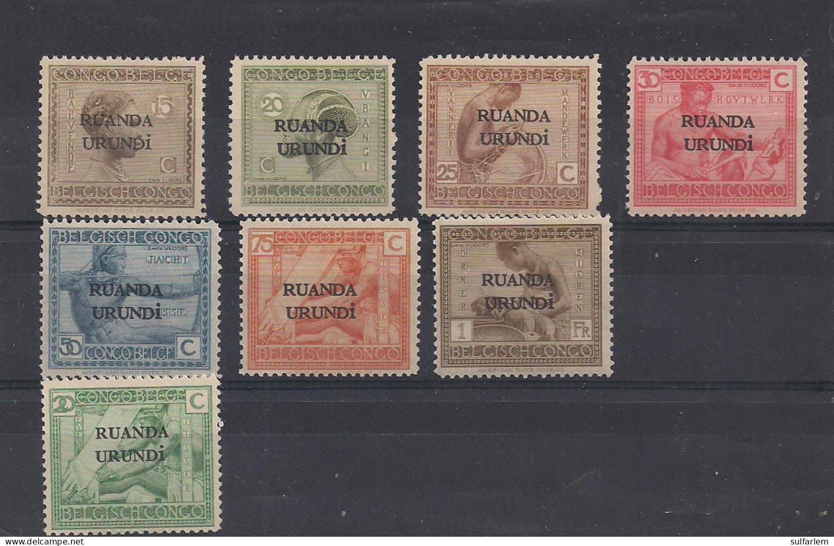 Ruanda Urundi Sélection 52/58 +62 MH - Gebraucht