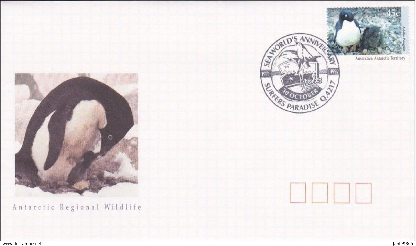 Australia 1992 Sea World 21st Anniversary Souvenir Cover - Storia Postale