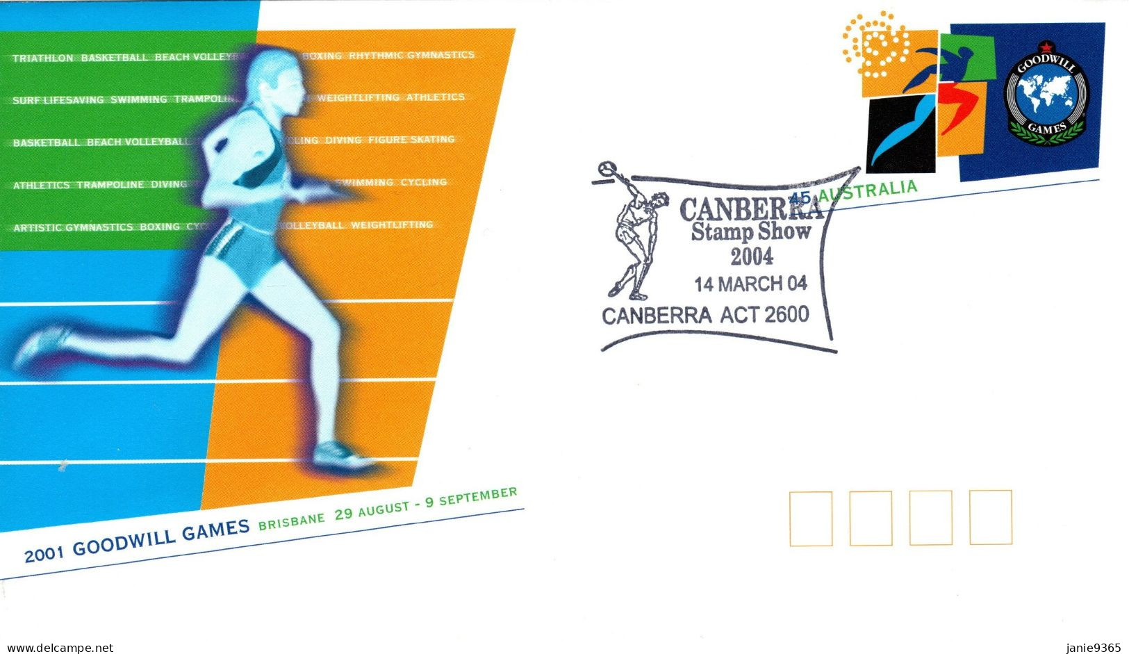 Australia 2004 Canberra Stamp Show,souvenir Cover - Brieven En Documenten