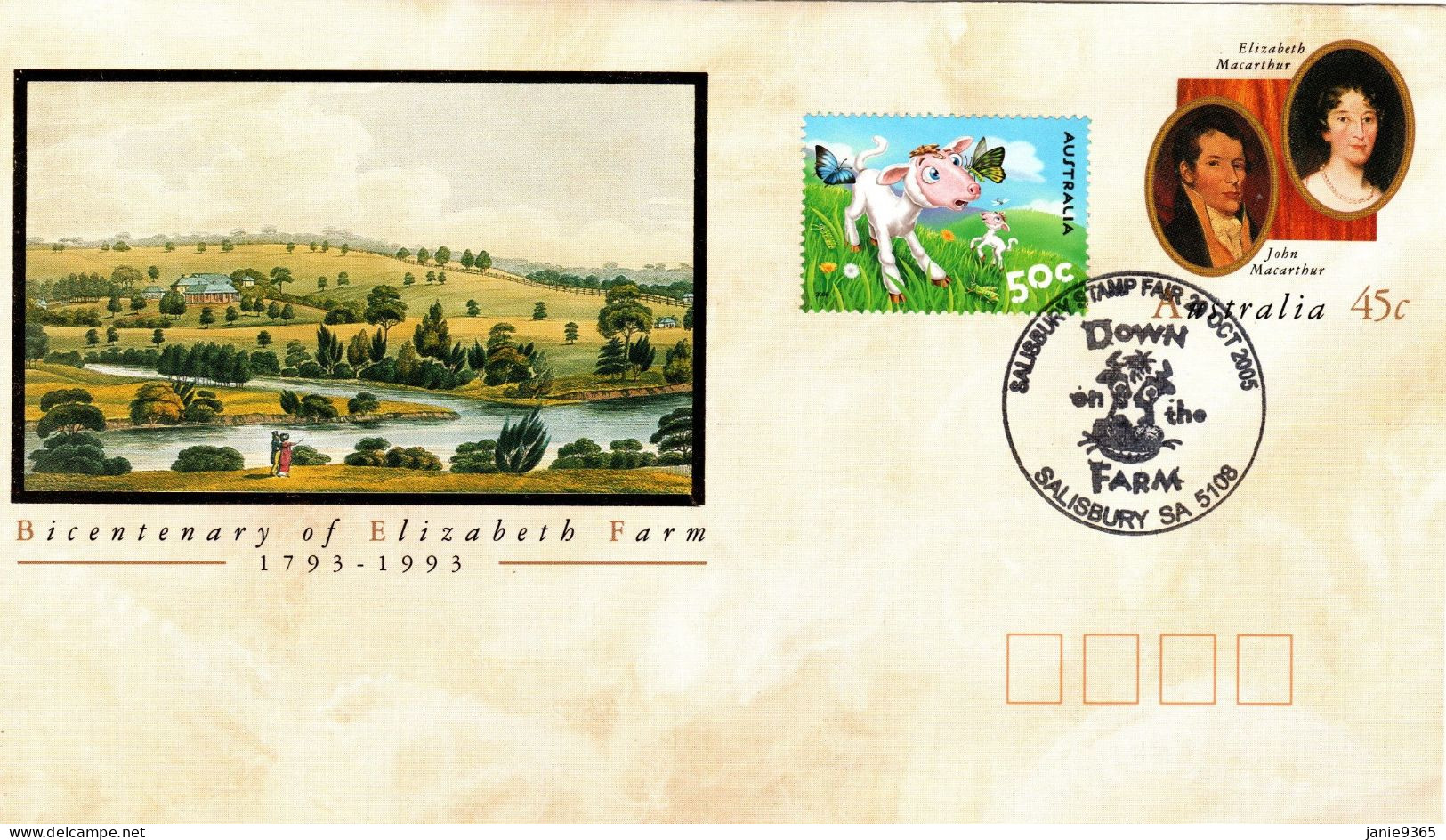Australia 2005 Salisbury Stamp Fair Souvenir Cover - Lettres & Documents
