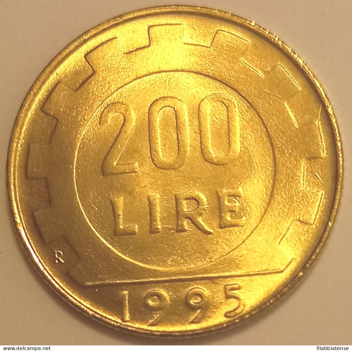 1995 - Italia 200 Lire     ------- - 200 Liras