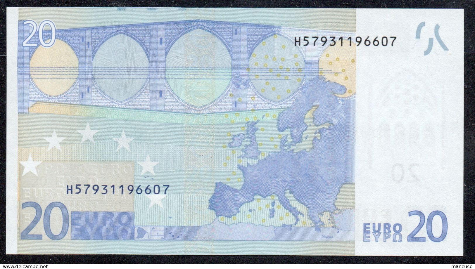 &euro; 20  H SLOVENIA  R027  DRAGHI  UNC - 20 Euro