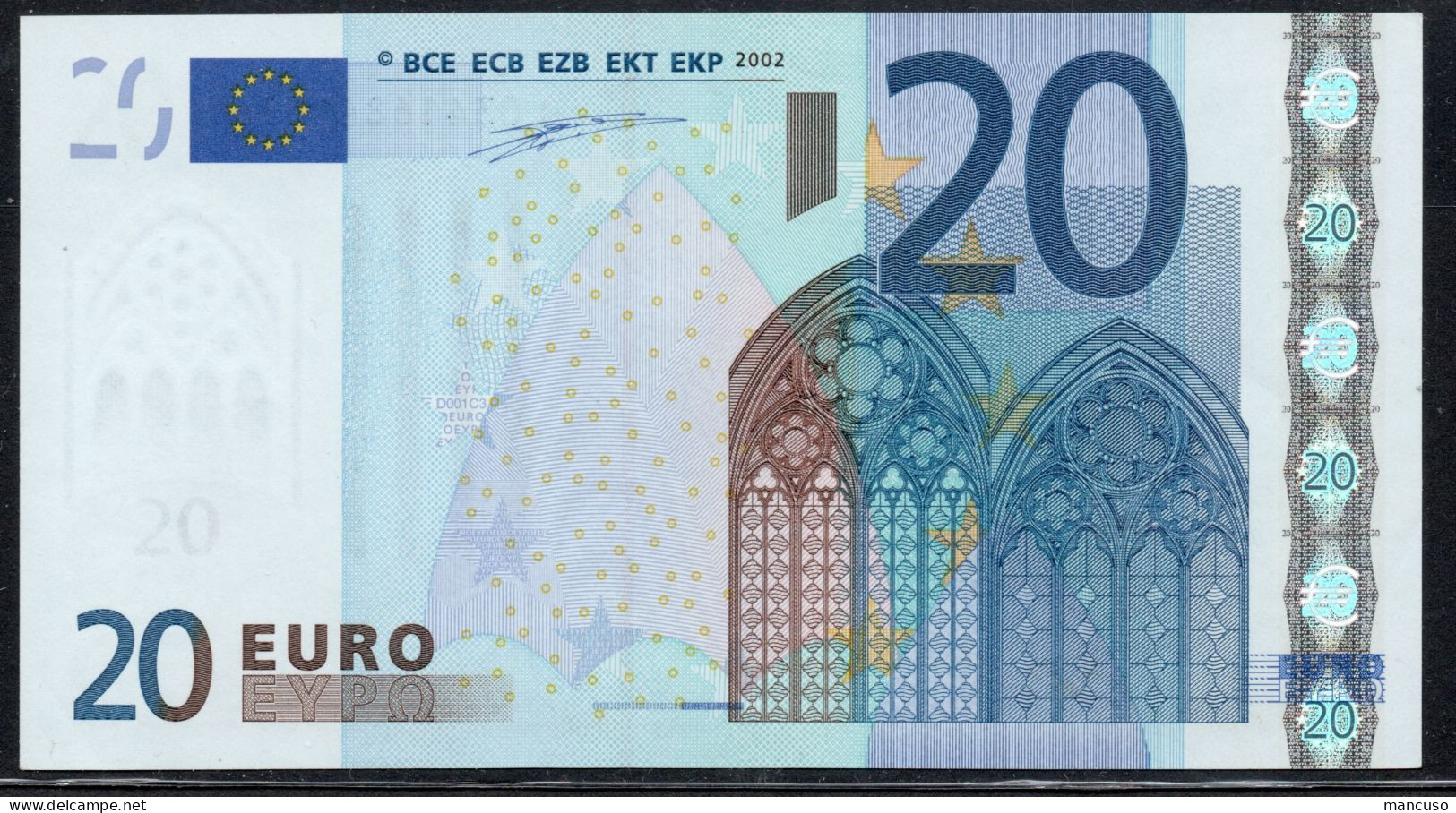 L  FINLAND 20 EURO D001 DUISENBERG  AUNC - 20 Euro