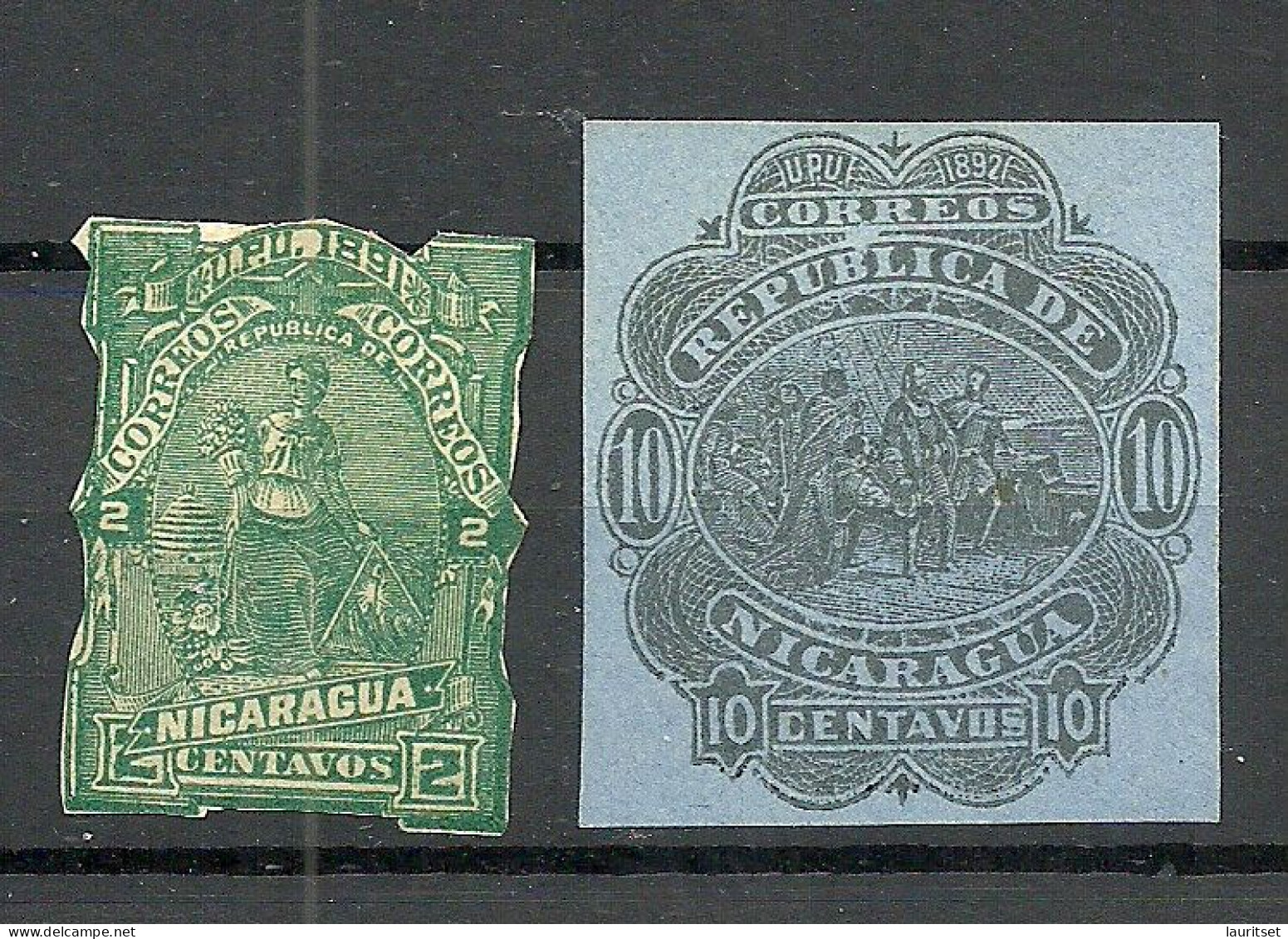 NICARAGUA - Postal Stationery Out Cuts, 2 Pcs, Unused - Nicaragua