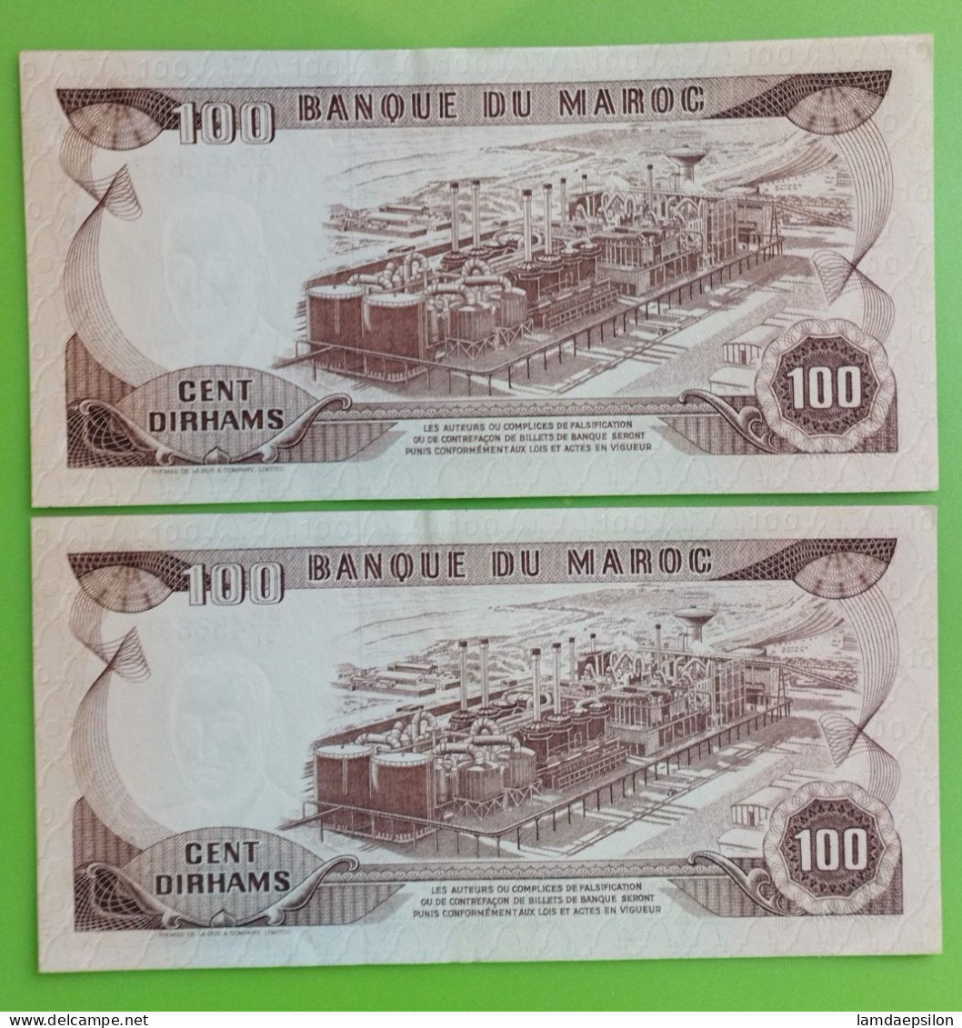 MAROC MOROCCO MARRUECOS BANQUE AL MAGHREB  100 DIRHAMS 1985 AUNC  /COMME NEUFS - Marokko