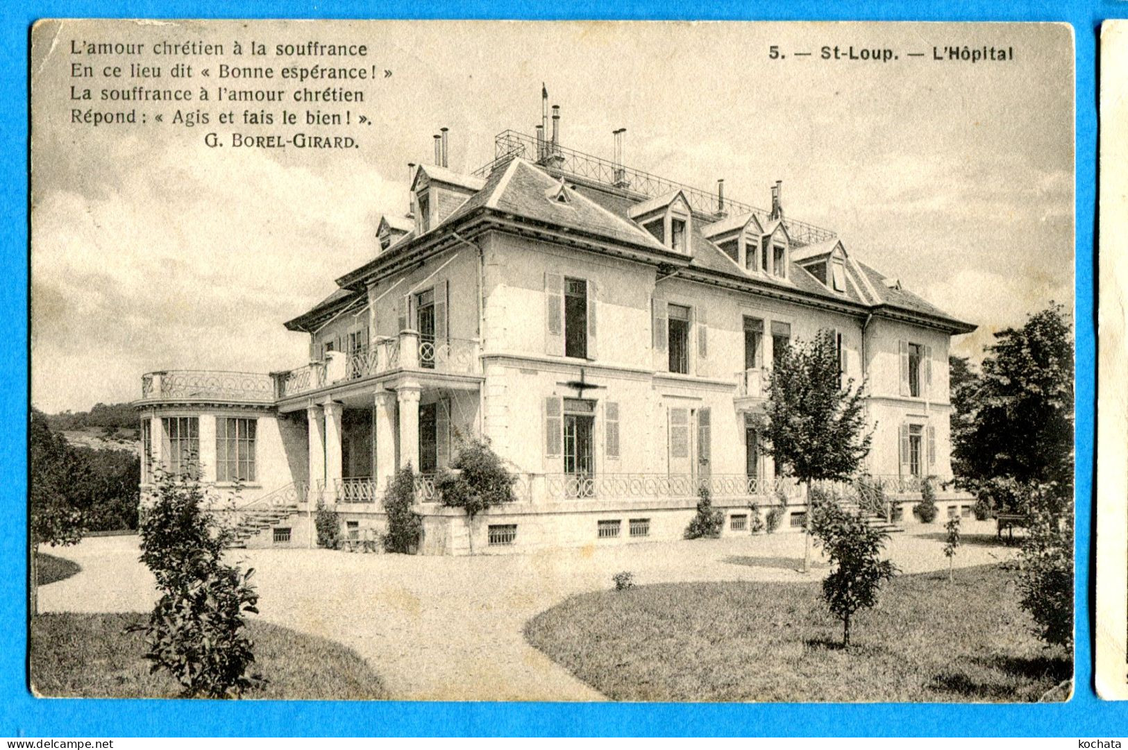 OLI1020, St-Loup, L'Hôpital, V. Marchand, 5, Circulée 1910 - Pompaples