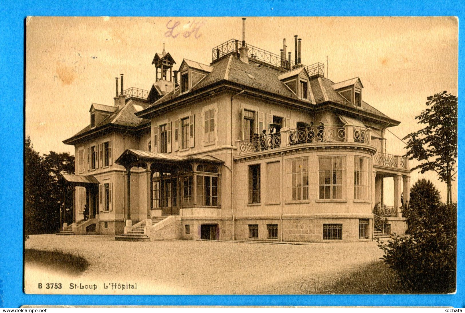 OLI1021, St-Loup,animée, L'Hôpital, 3753, Photo Des Arts, Circulée 1915 - Pompaples