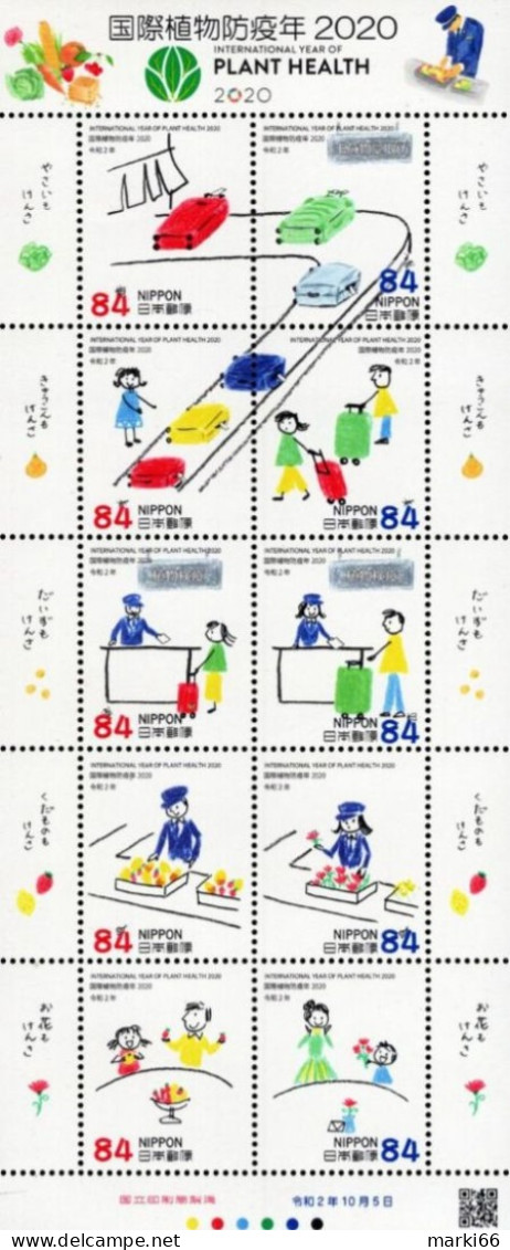 Japan - 2020 - International Year Of Plants Health - Mint Stamp Sheetlet - Neufs