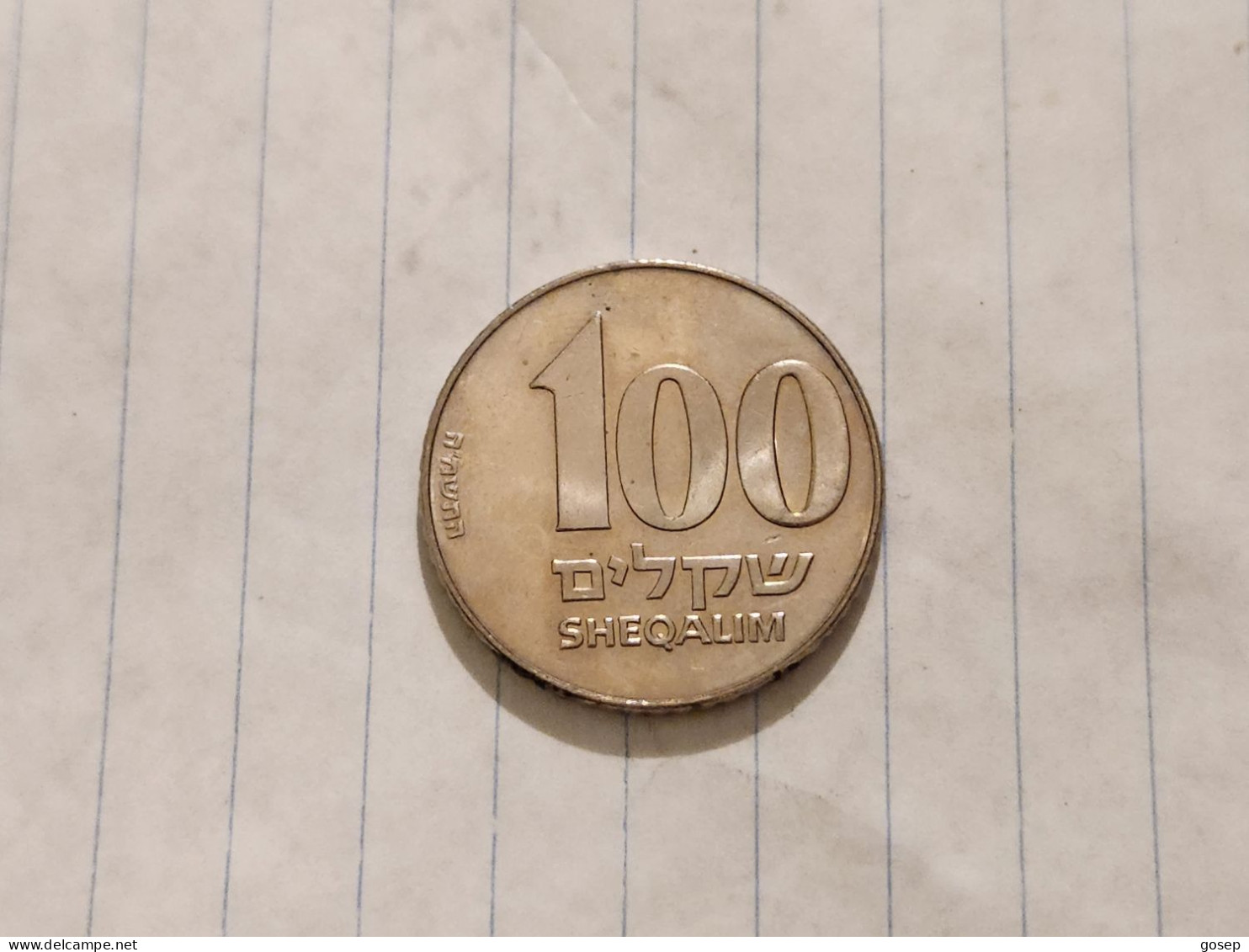 Israel-Coins-JEWISH LEDAERS(SHEKEL1985-1981)100 SHEQELIM-37a-(1985)(45)תשמ"ה(Special Domestic Currency-JABOTINSKY)-NIKLE - Israël