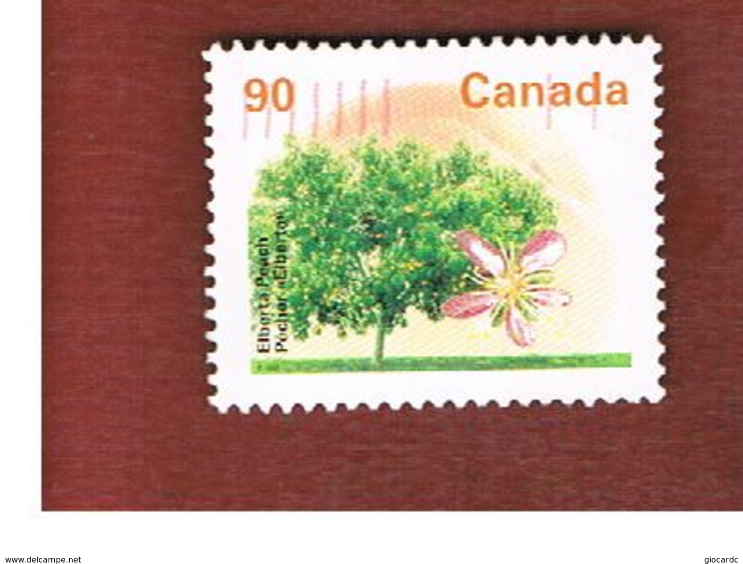 CANADA - SG 1478  - 1995 FRUIT TREES: ELBETA PEACH -  USED - Oblitérés