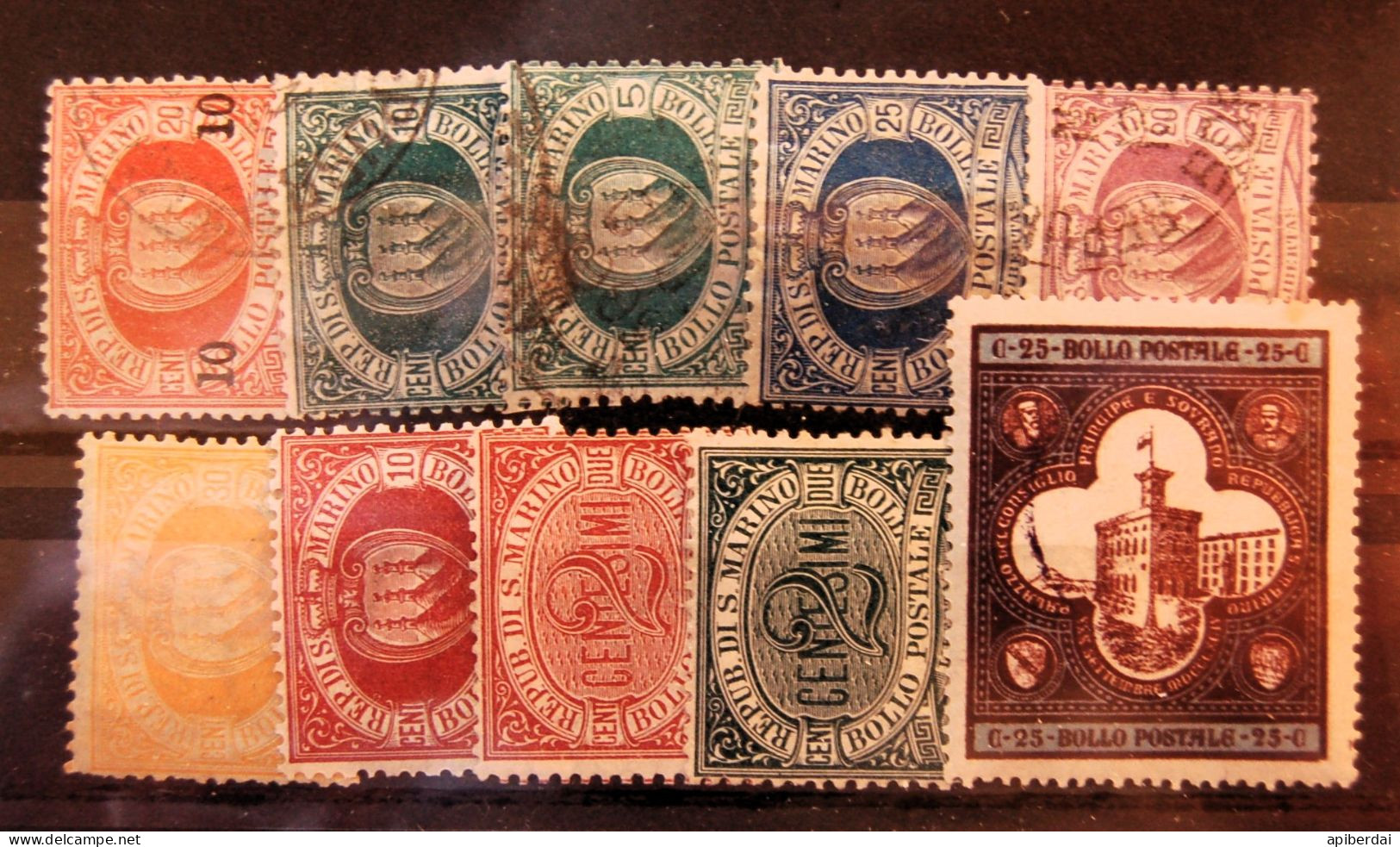 San Marino Saint Marin - 10 Old Stamps Start Of The XXem Century - Otros & Sin Clasificación