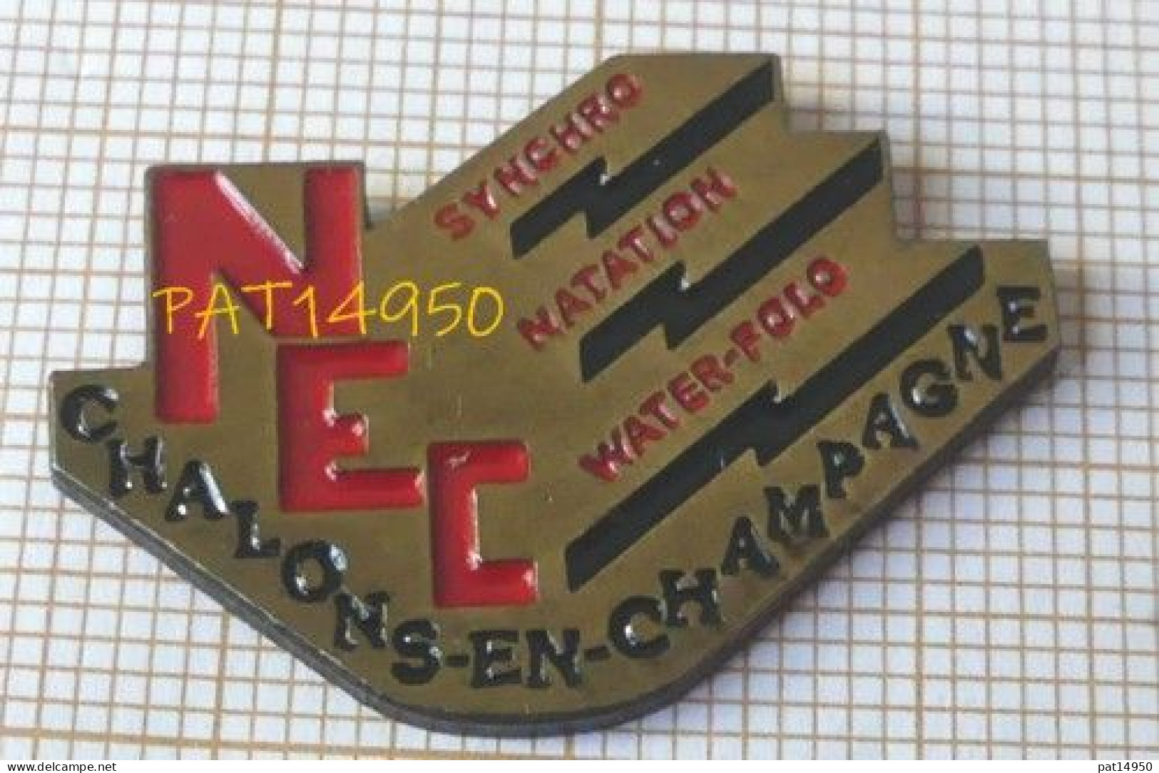 PAT14950 NEC CHALONS EN CHAMPAGNE Nautique Entente Chalonnaise NATATION WATER POLO Dpt 51 MARNE - Natation