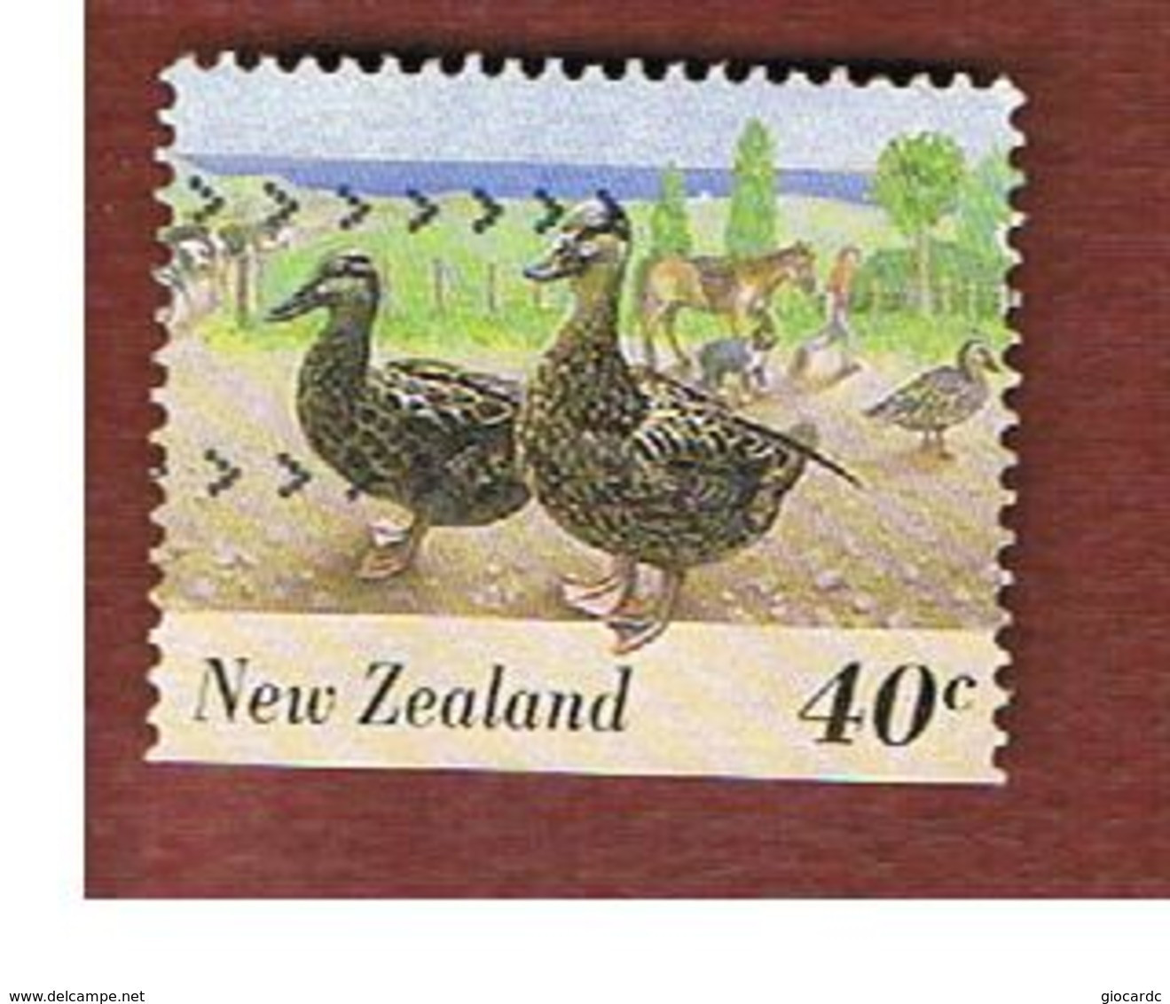 NUOVA ZELANDA (NEW ZEALAND) - SG 1899  -  1995 FARMYARD ANIMALS: COMMON TURKEY    -  USED° - Usados