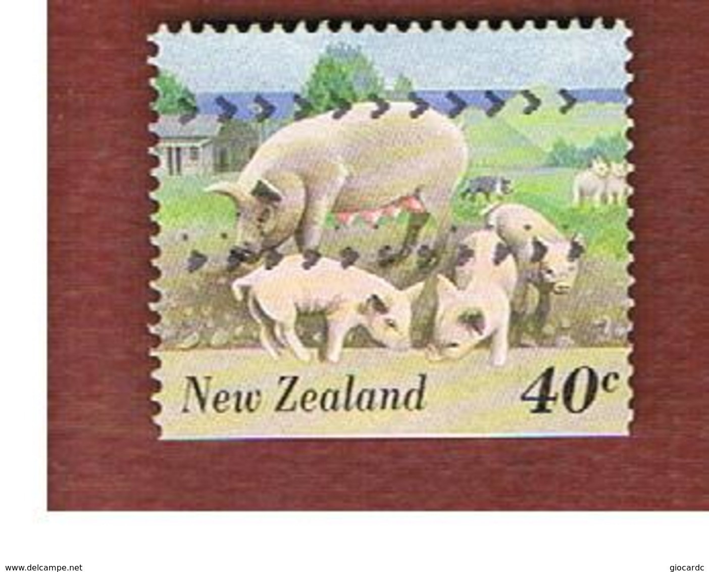NUOVA ZELANDA (NEW ZEALAND) - SG 1902 -  1995 FARMYARD ANIMALS: SOW    -  USED° - Used Stamps