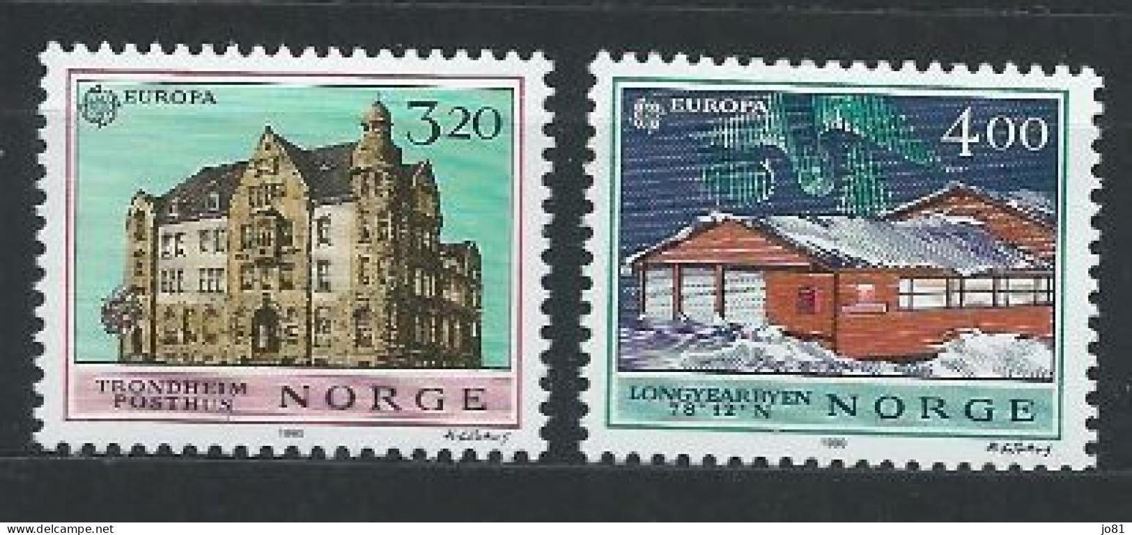 Norvège YT 1005-1006 Neuf Sans Charnière XX MNH Europa 1990 - Nuevos