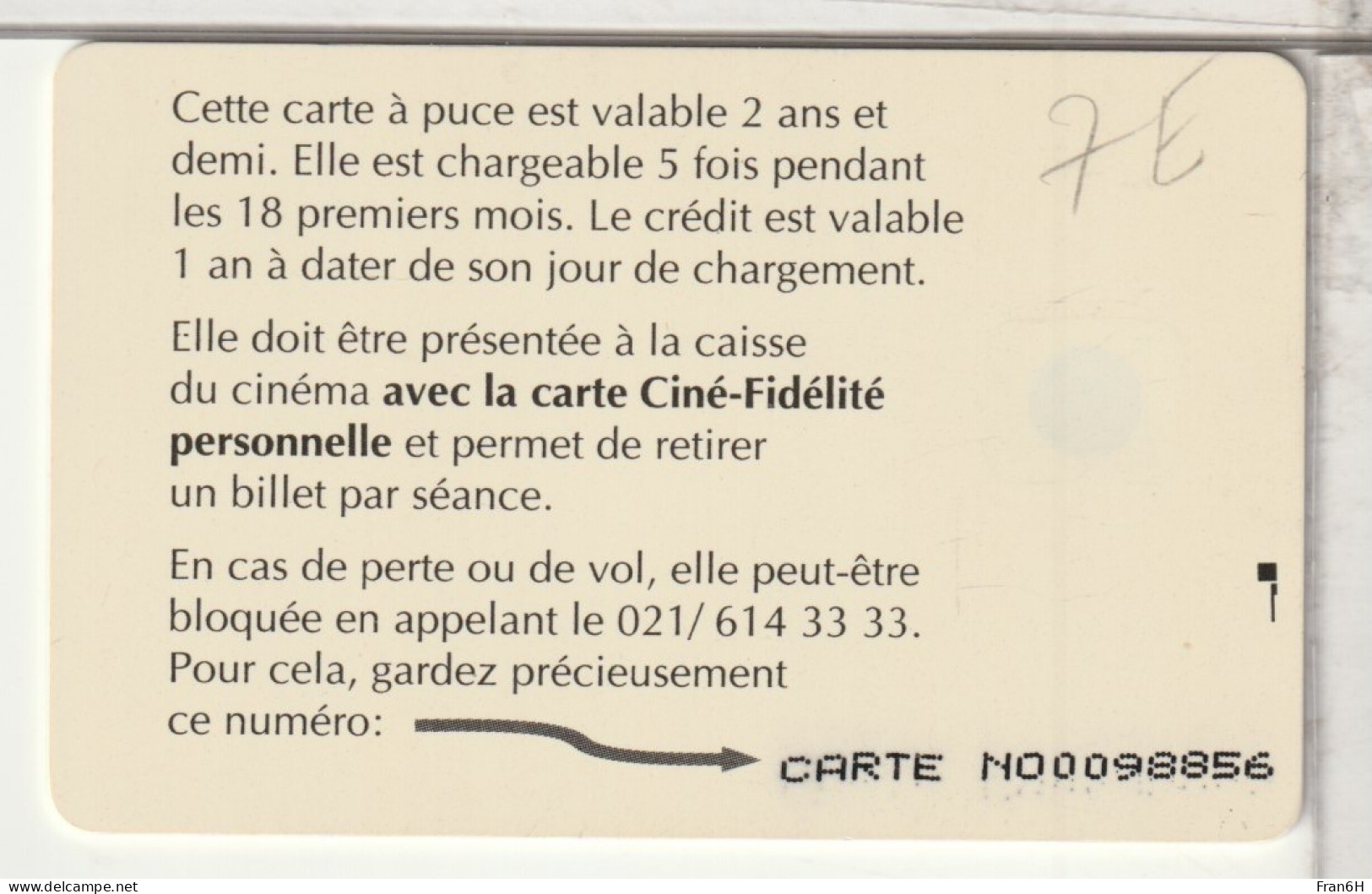 CINÉCARTE  - - Cinécartes