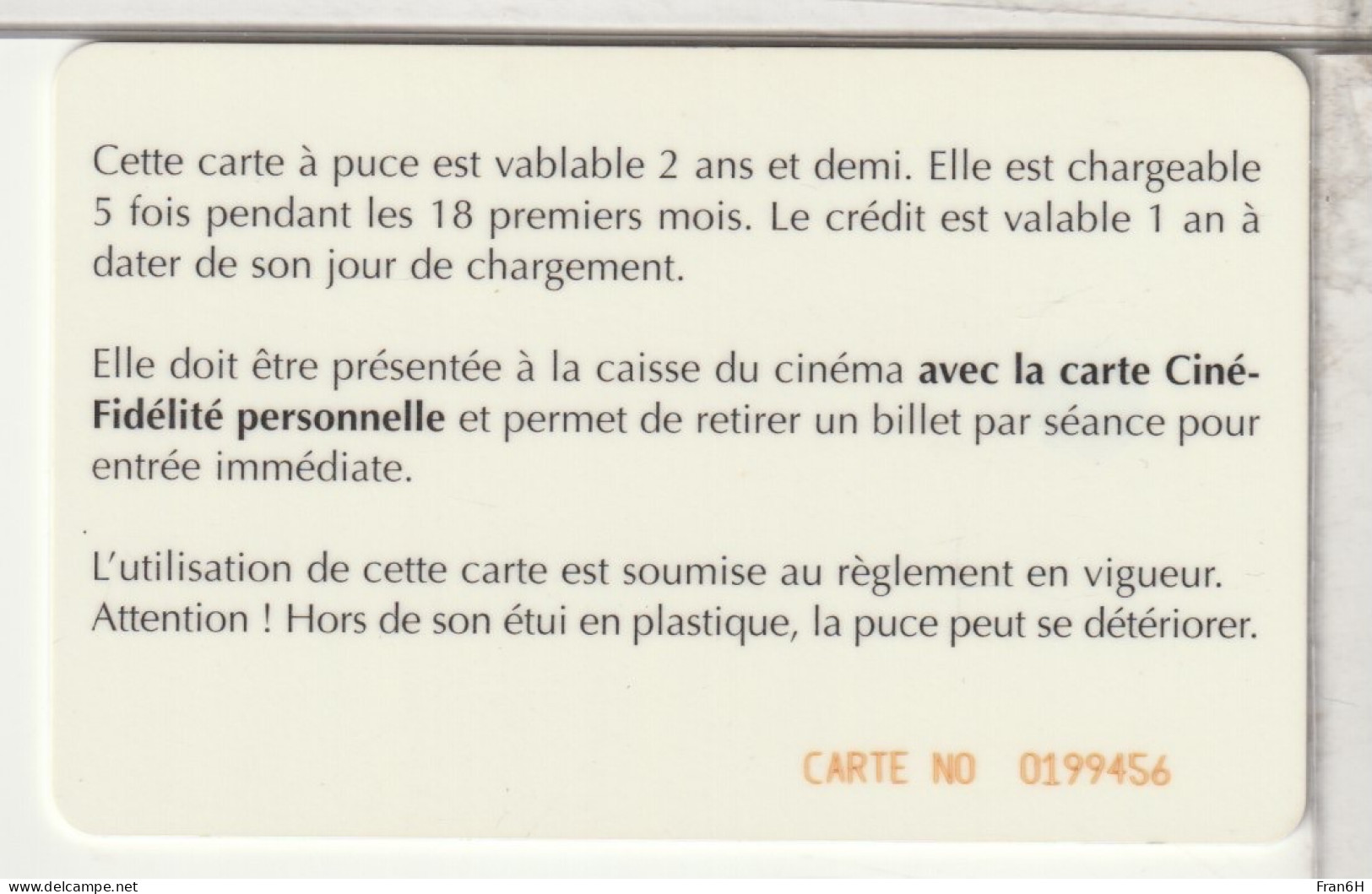 CINÉCARTE  - - Cinécartes