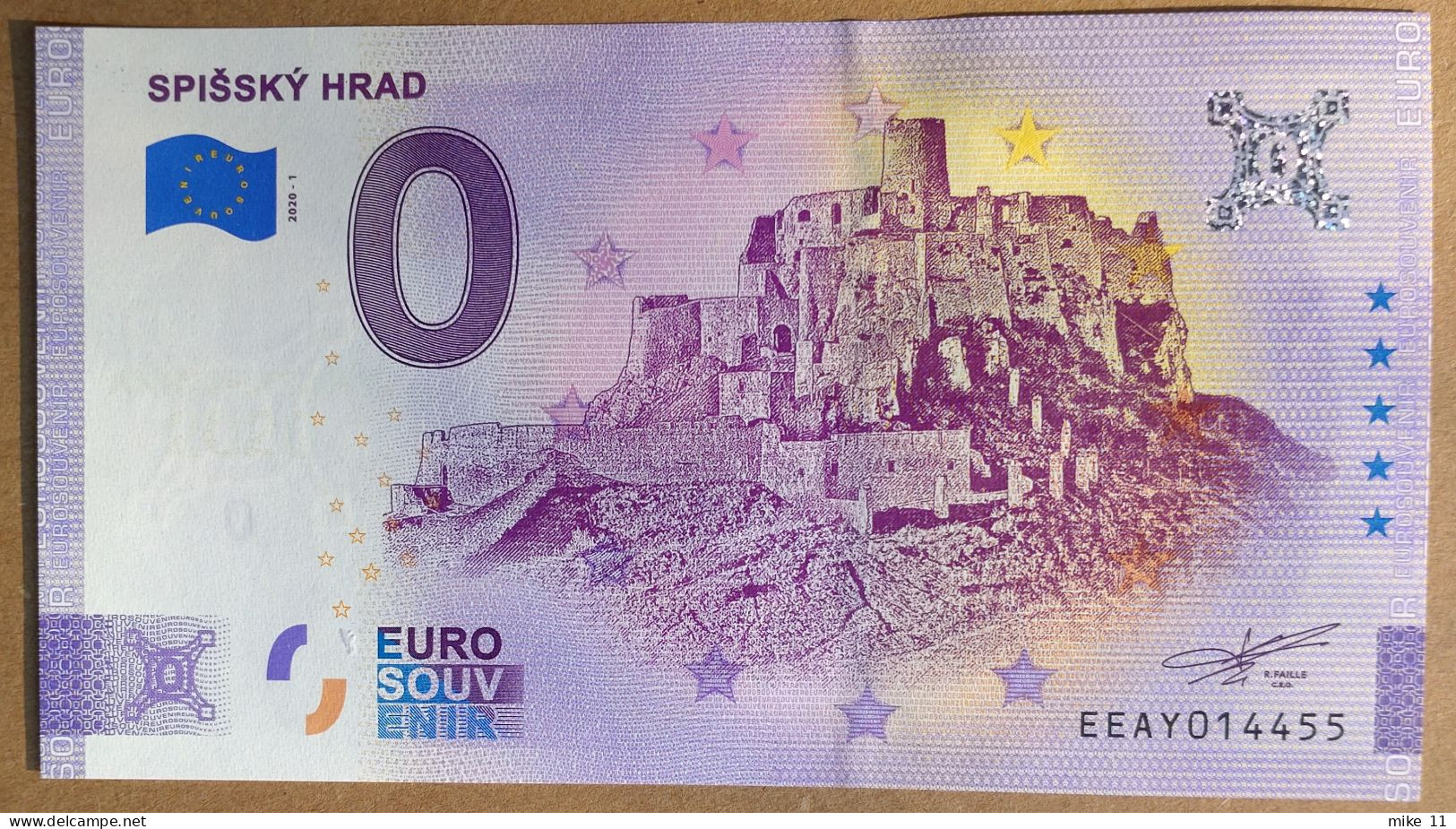 0 Euro Souvenir SPISSKY HRAD Slovakia EEAY 2020-1 Nr. 14455 ANNIVERSARY!!! - Autres - Europe