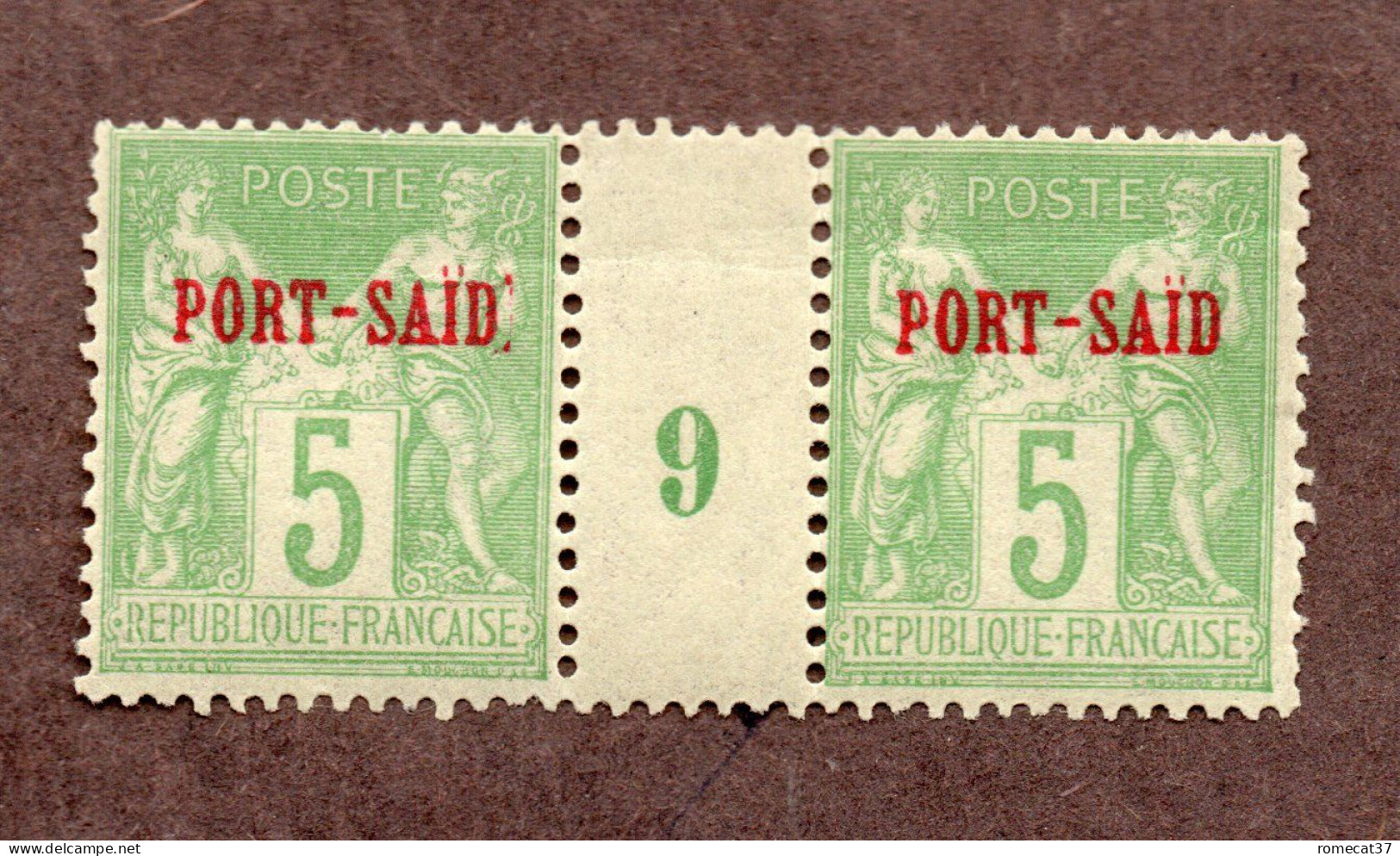 PORT SAID N°5 Paire Avec Milésime Nxx B/TB Cote 195 Euros !!!RARE - Nuevos