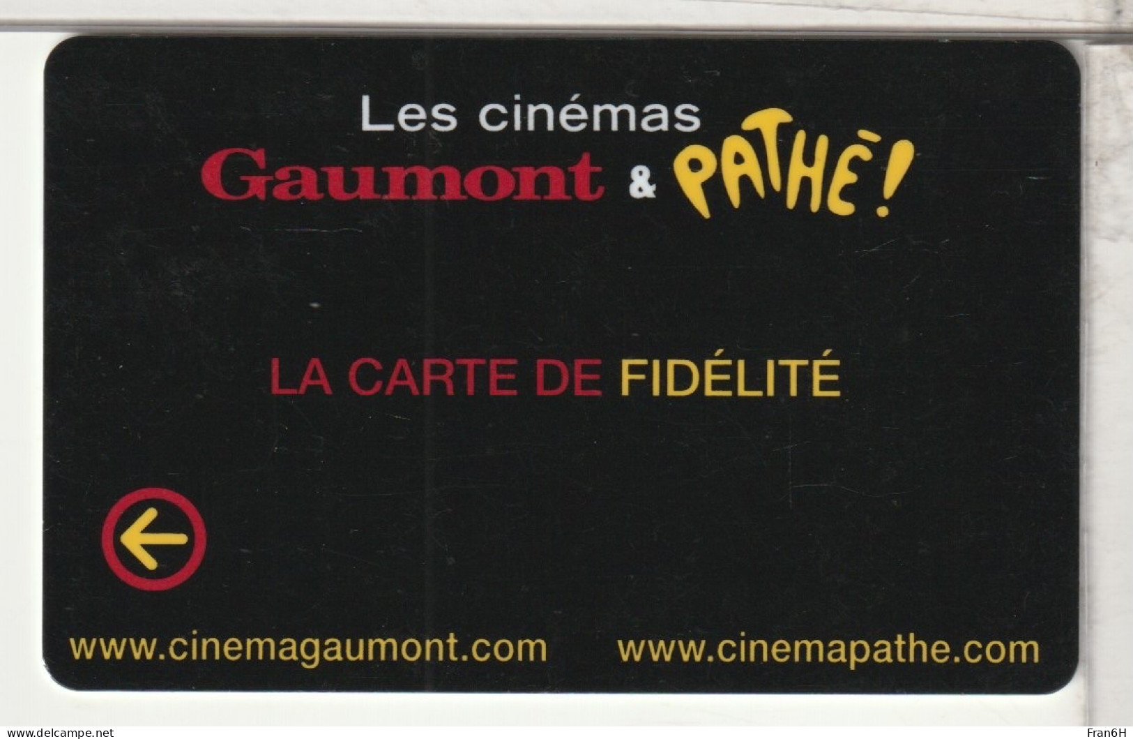 CINÉCARTE  - - Bioscoopkaarten