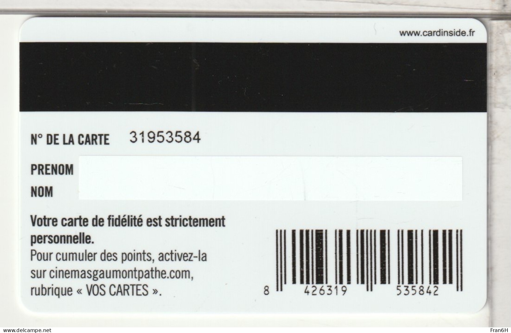 CINÉCARTE  - - Cinécartes