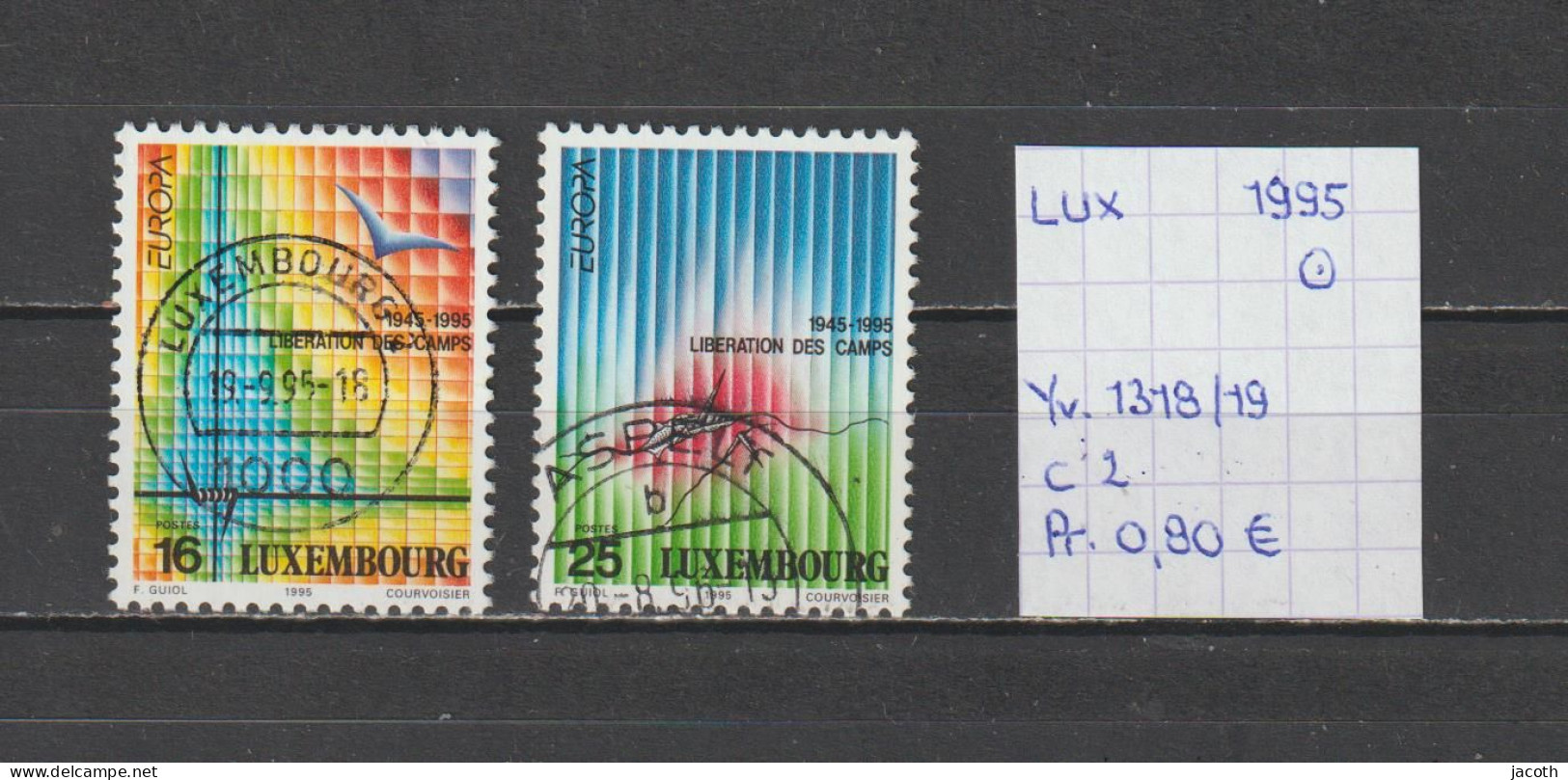 (TJ) Luxembourg 1995 - YT 1318/19 (gest./obl./used) - Gebruikt