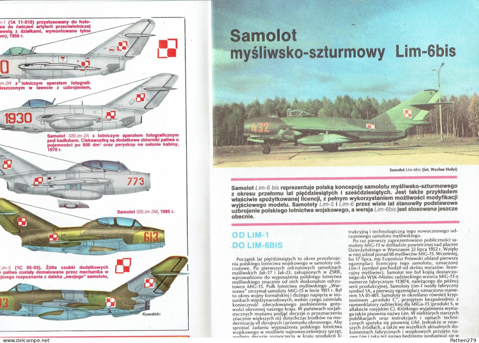 Typy Broni I Uzbrojenia N° 117 - Revue Polonaise D'armes Et Armements - Chasseur D'attaque Lim-6bis - 1987 - Aviazione