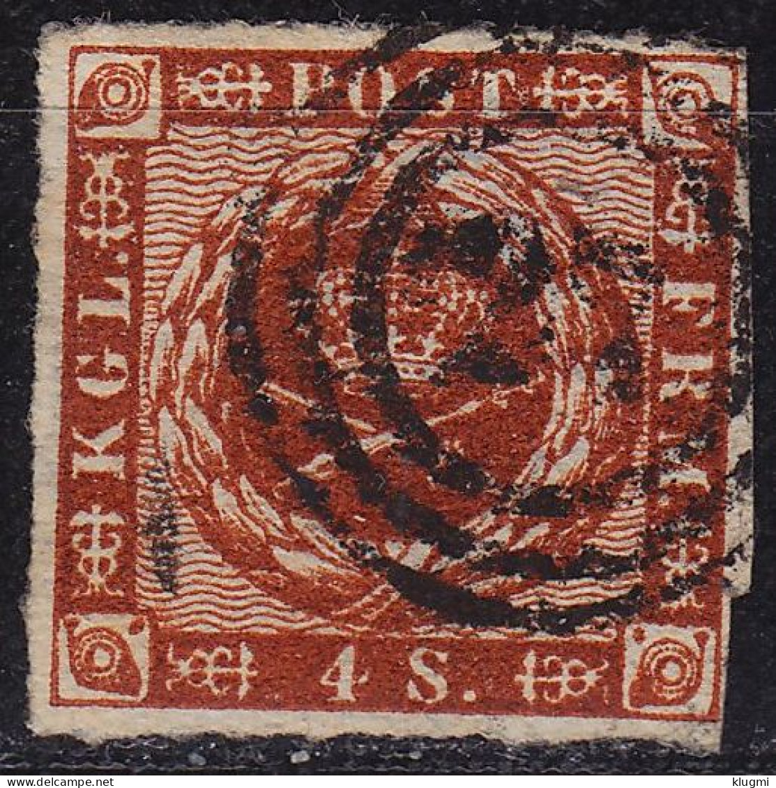 DÄNEMARK DANMARK [1858] MiNr 0007 B ( O/used ) [01] - Gebraucht