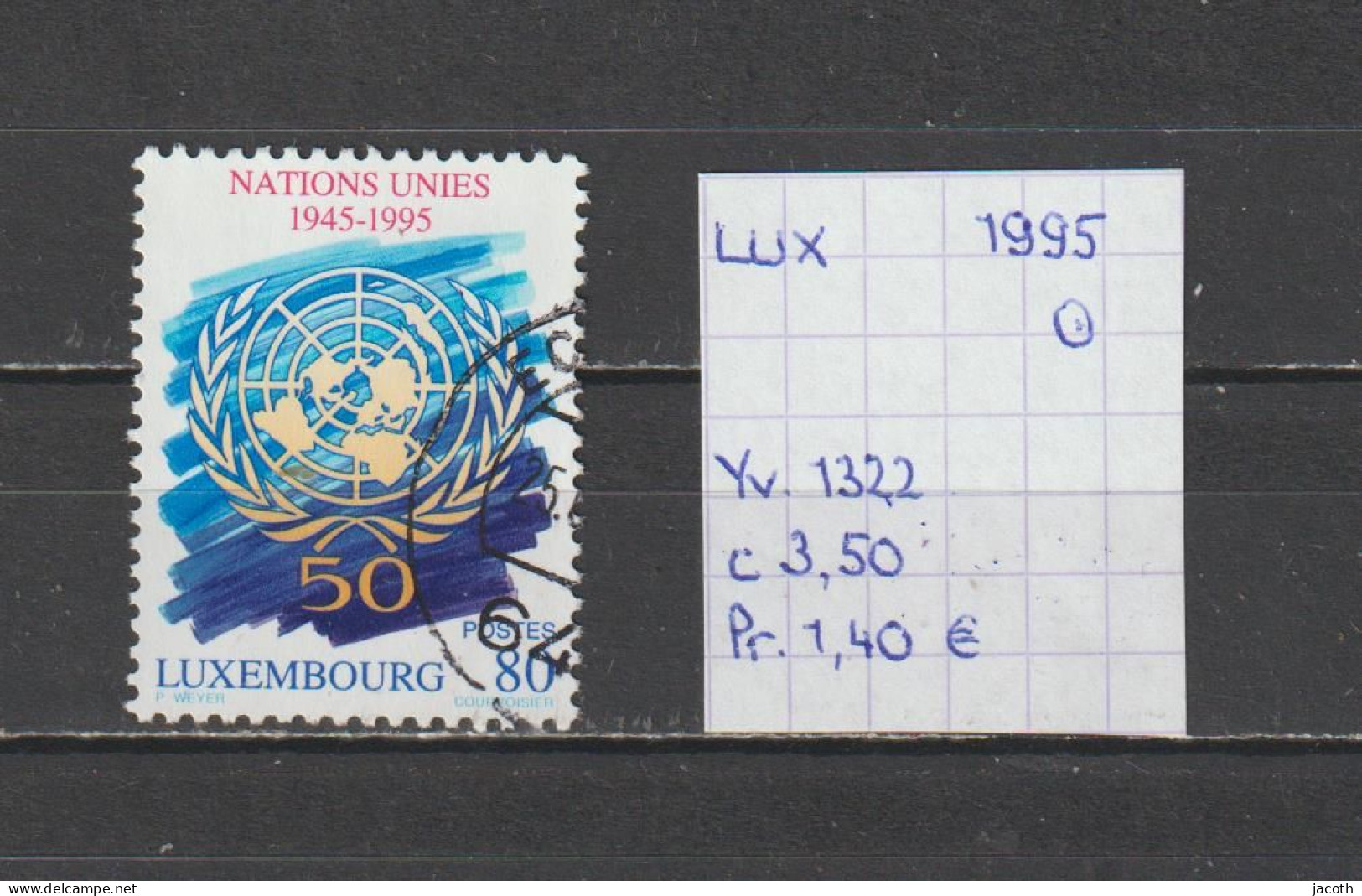 (TJ) Luxembourg 1995 - YT 1322 (gest./obl./used) - Oblitérés