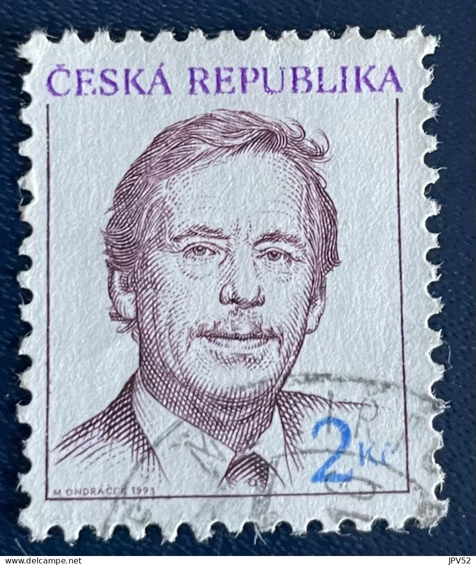 Ceska Republika - Tsjechië - C4/4 - 1993 - (°)used - Michel 3 - Vaclav Havel - Used Stamps
