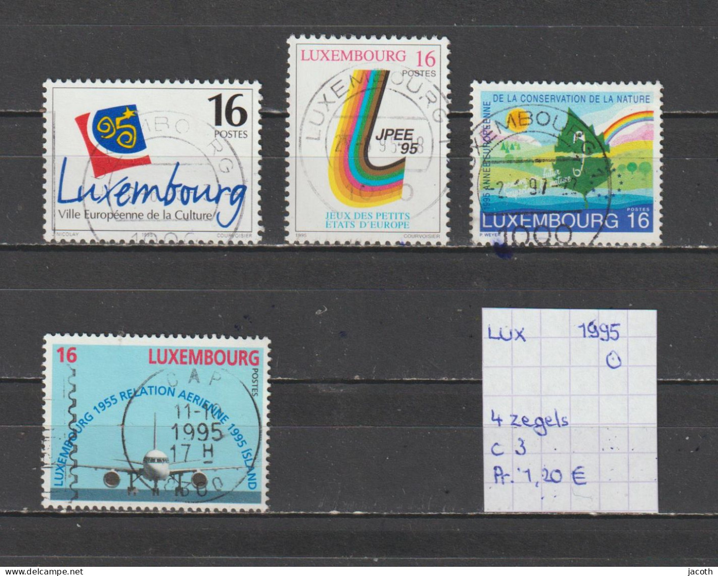 (TJ) Luxembourg 1995 - 4 Zegels (gest./obl./used) - Usados