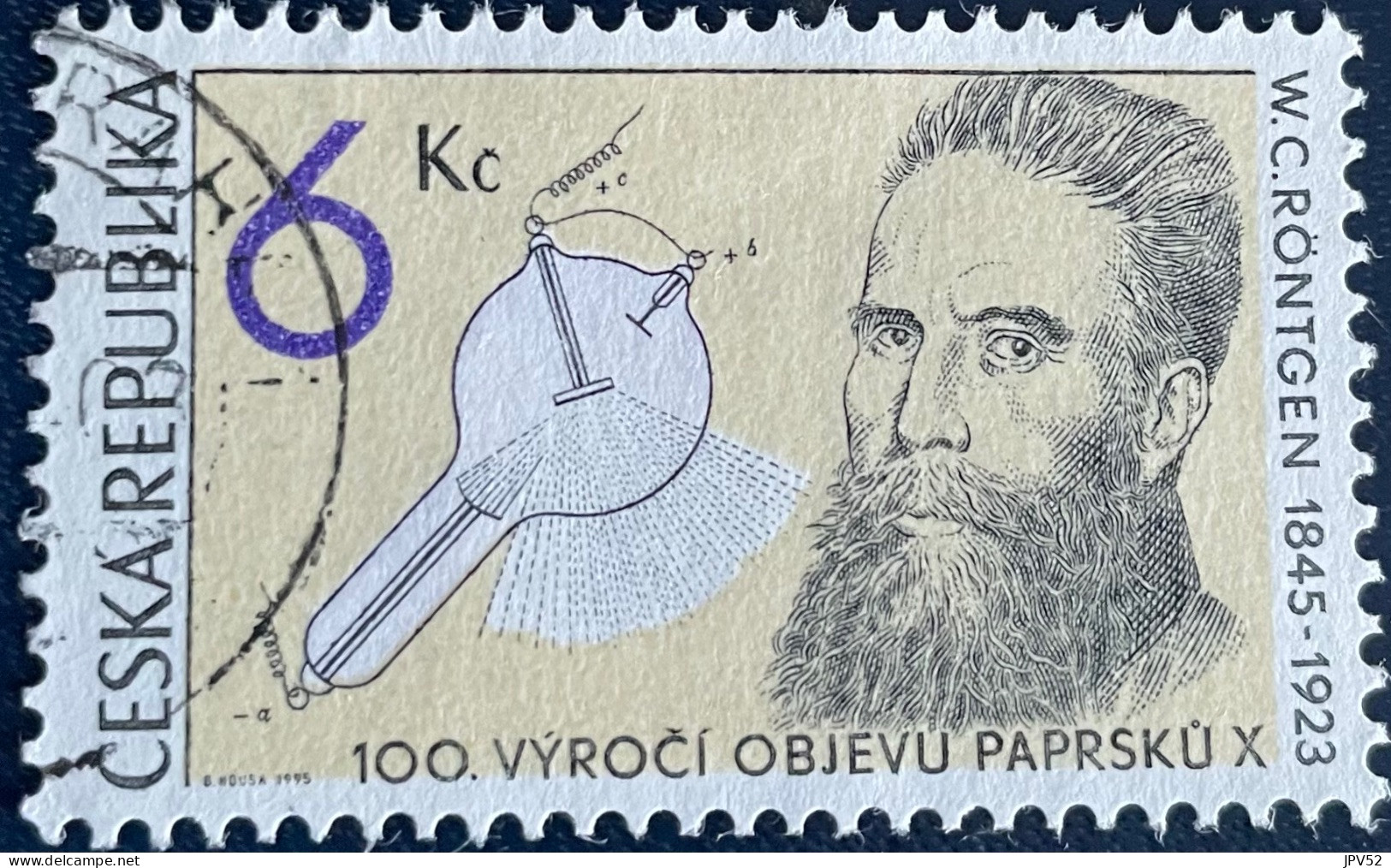 Ceska Republika - Tsjechië - C4/4 - 1995 - (°)used - Michel 91 - Wilhelm Conrad Röntgen - Gebruikt