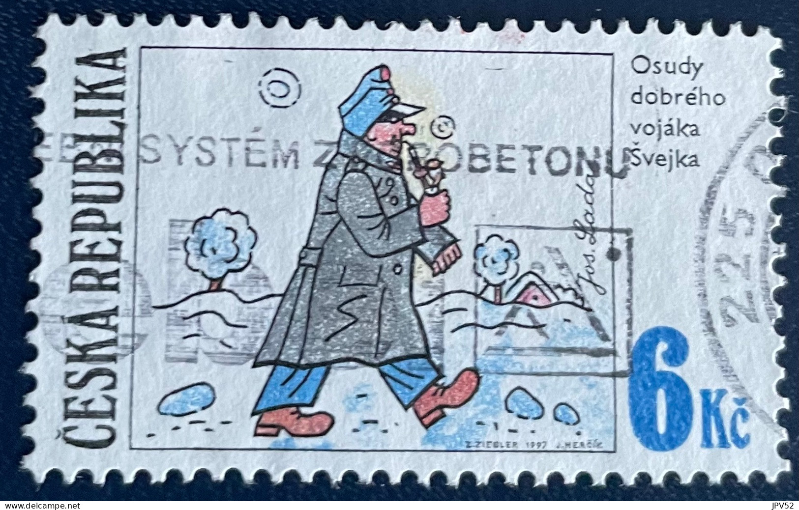 Ceska Republika - Tsjechië - C4/4 - 1997 - (°)used - Michel 155 - Getekende Humor - Usati