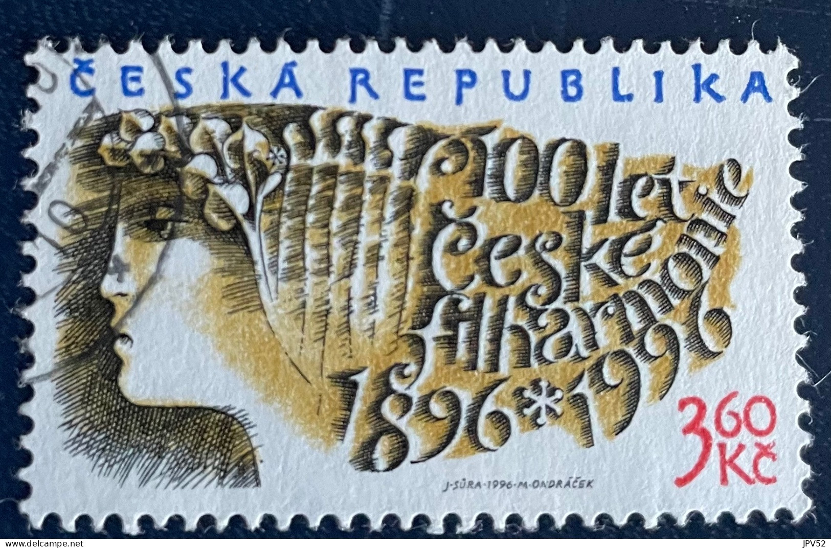 Ceska Republika - Tsjechië - C4/4 - 1996 - (°)used - Michel 100 - 100j Tsjechisch Filharmonisch Orkest - Used Stamps