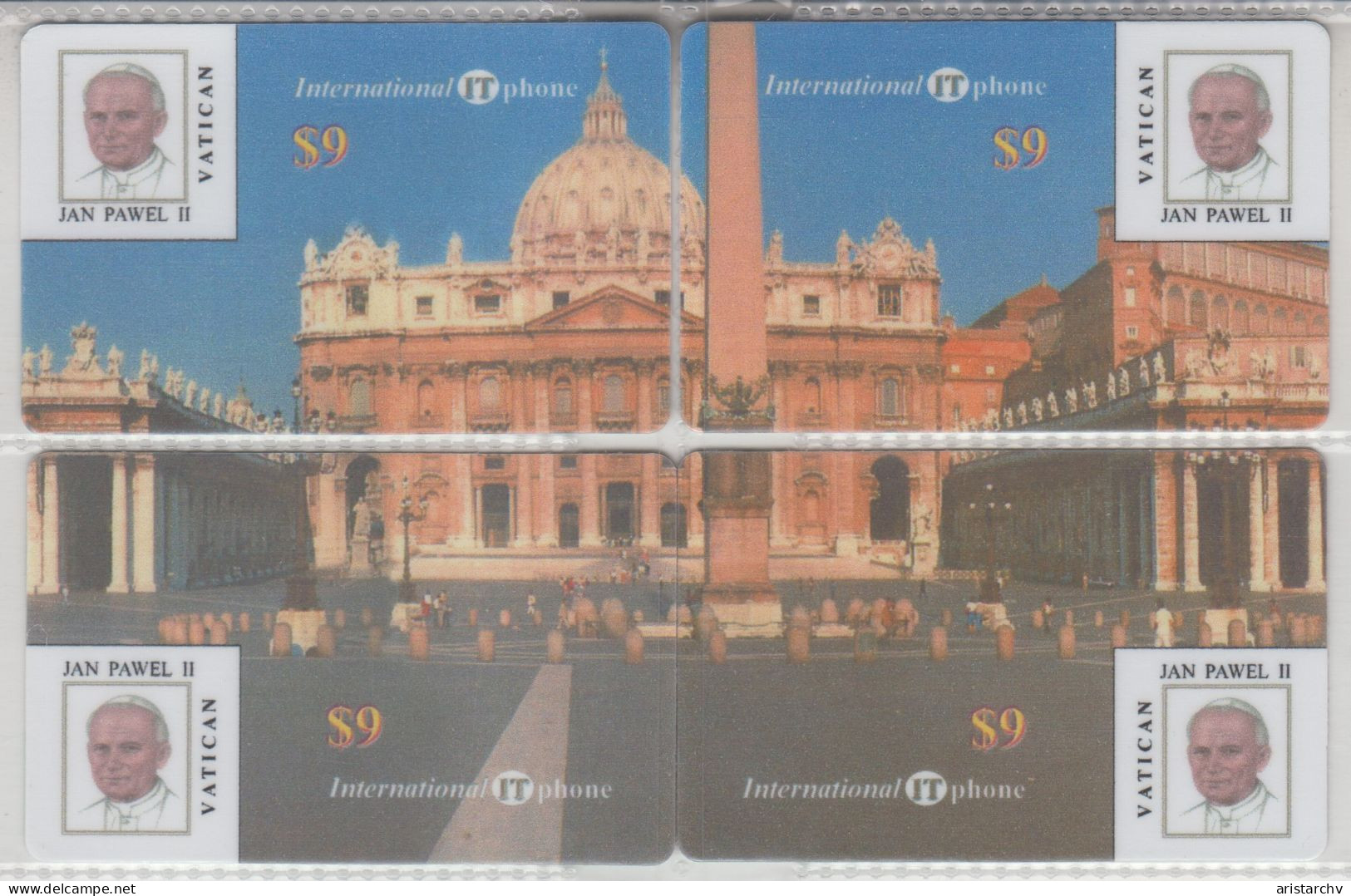 PALESTINE VATICAN POPE JOHN PAUL II 2 PUZZLES - Puzzles