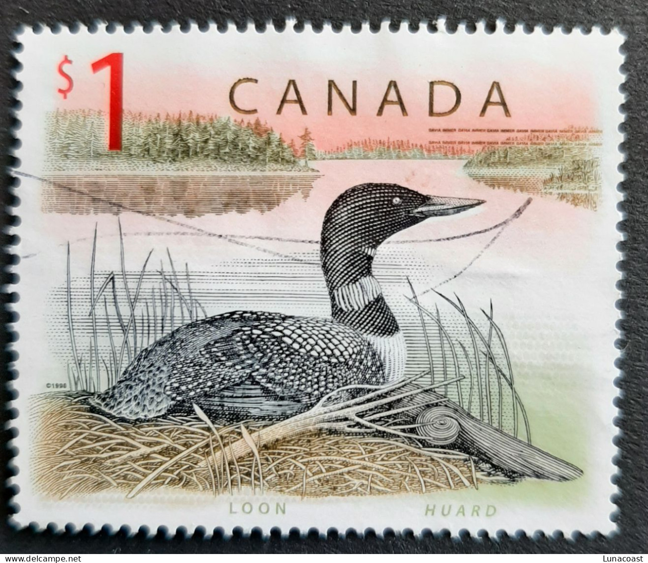 Canada 1997  USED  Sc1687    1$  Loon - Oblitérés