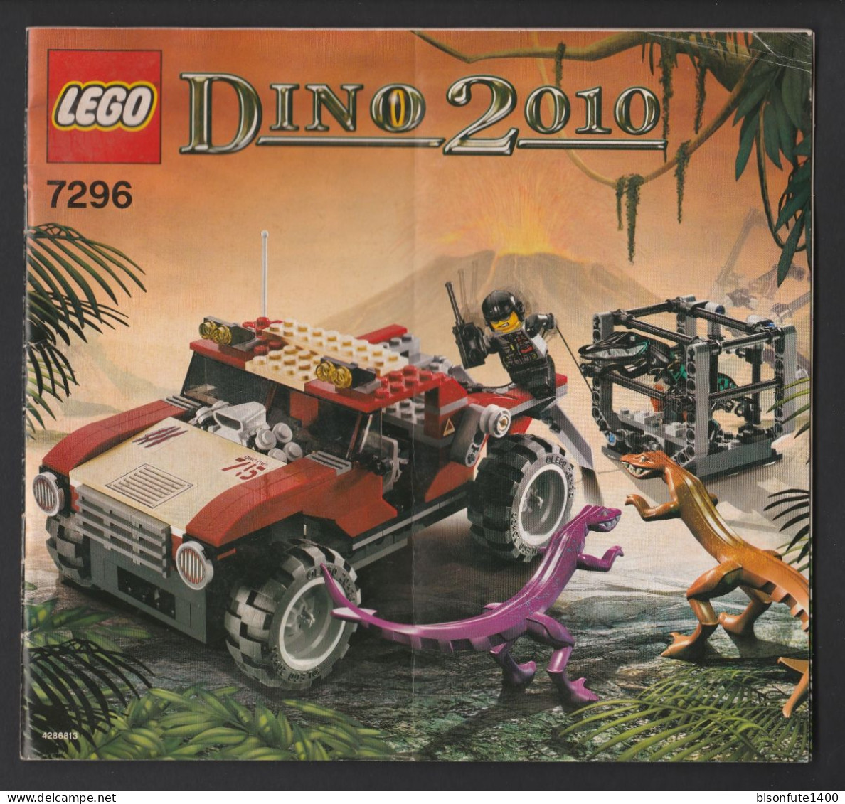 Plan De Montage Lego Dino 7296 De 2010  (Voir Photos) - Lego System