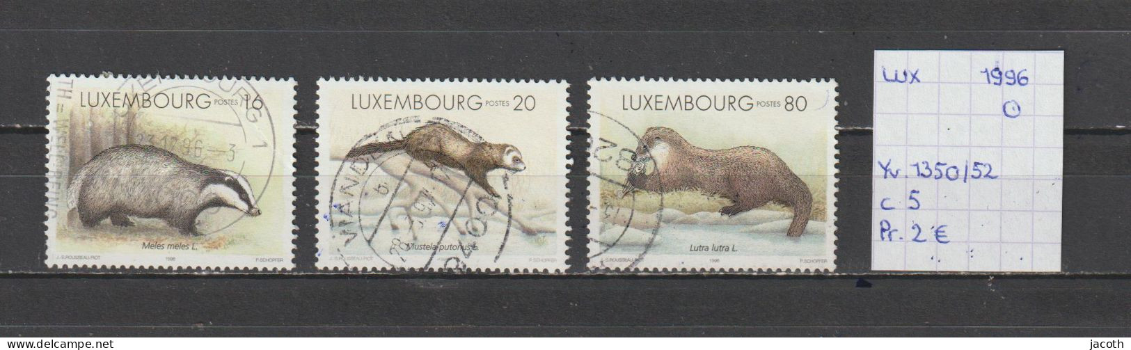 (TJ) Luxembourg 1996 - YT 1350/52 (gest./obl./used) - Oblitérés