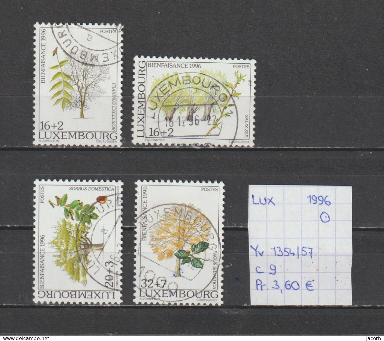 (TJ) Luxembourg 1996 - YT 1354/57 (gest./obl./used) - Gebruikt