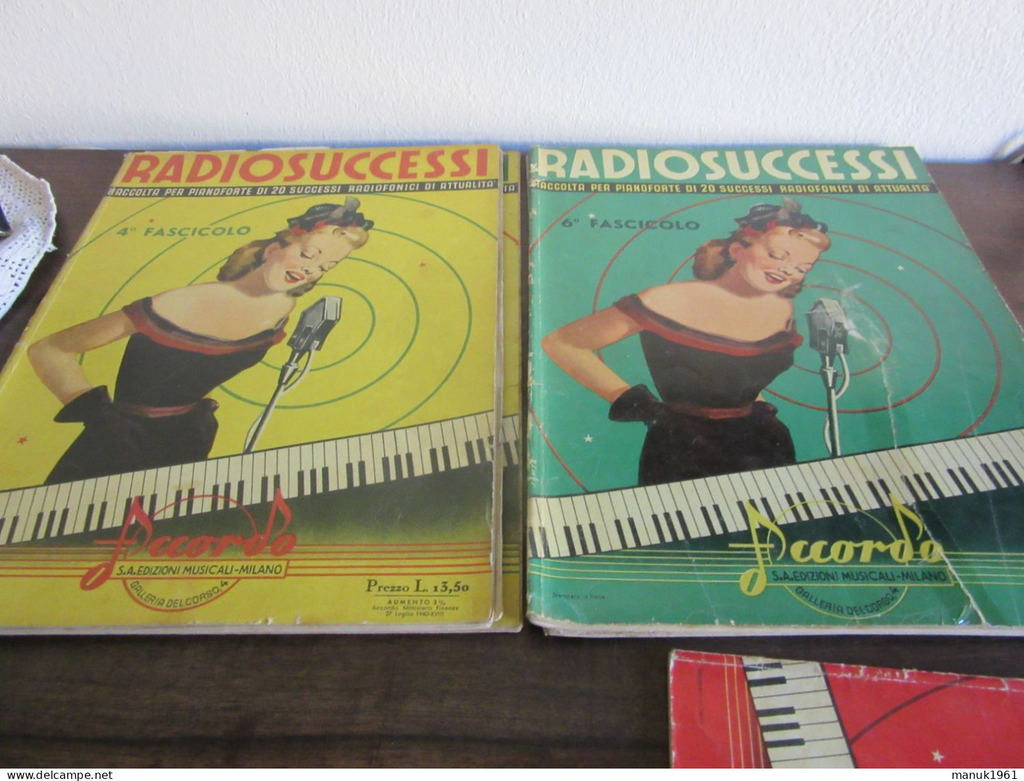 RADIOSUCCESSI  5 Fascicoli Degli Anni Quaranta - Musica