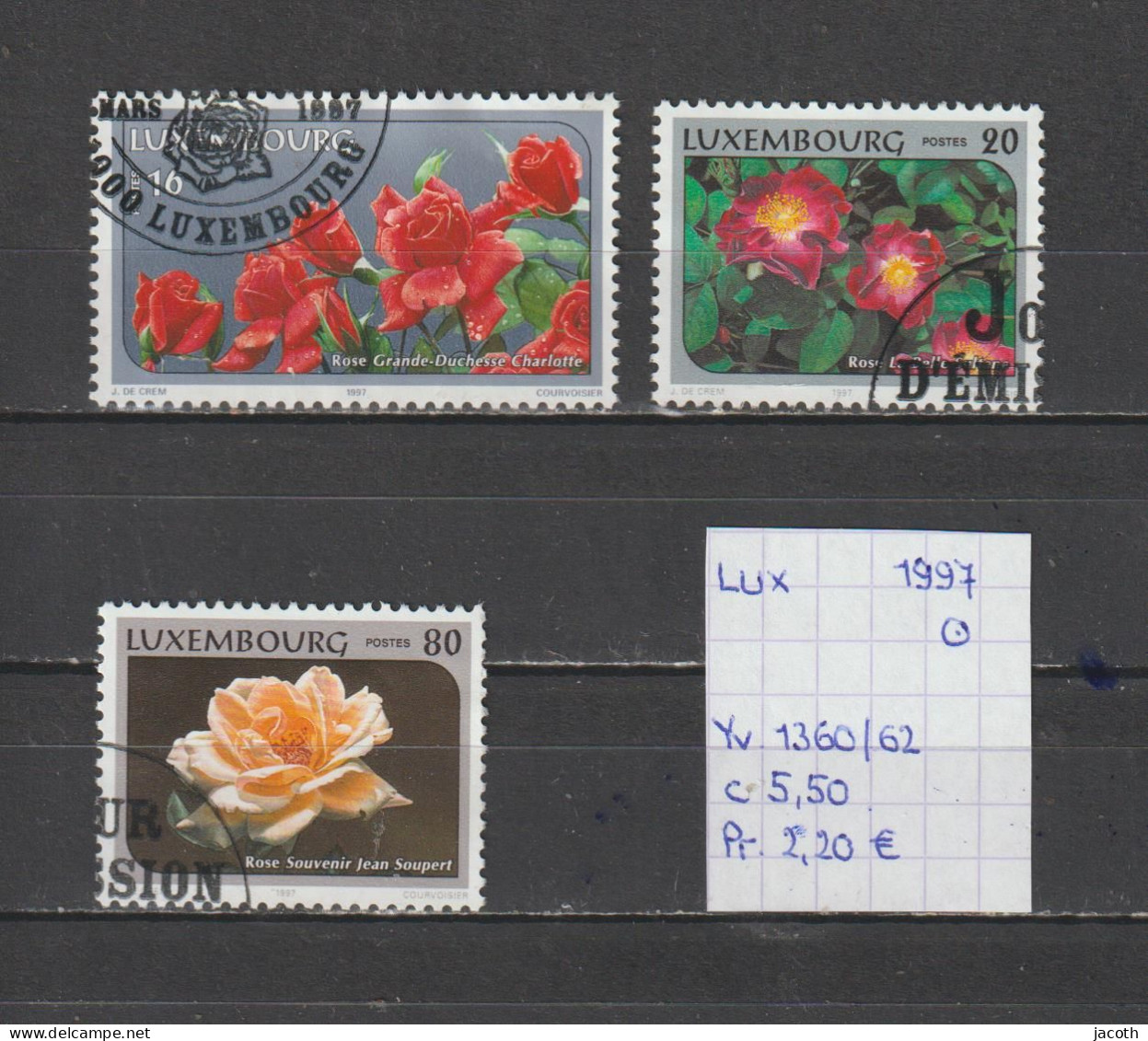 (TJ) Luxembourg 1997 - YT 1360/62 (gest./obl./used) - Used Stamps