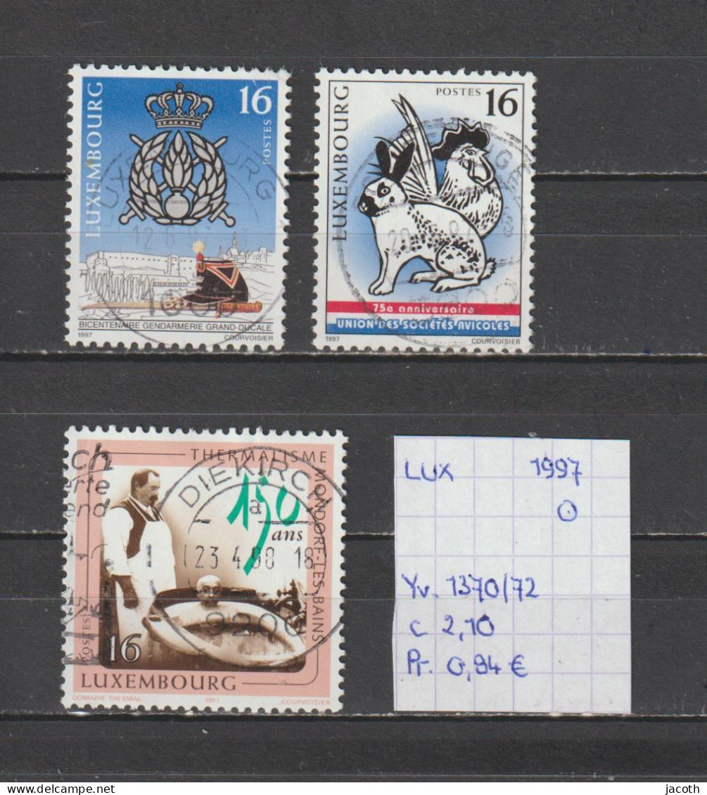 (TJ) Luxembourg 1997 - YT 1370/72 (gest./obl./used) - Gebraucht