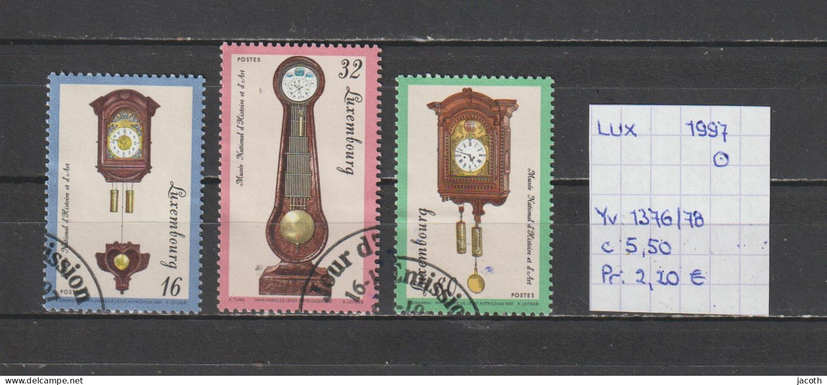 (TJ) Luxembourg 1997 - YT 1376/78 (gest./obl./used) - Used Stamps