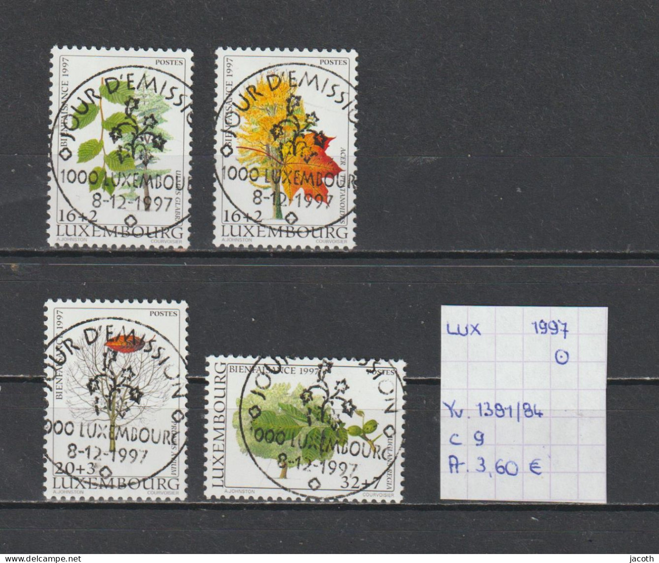 (TJ) Luxembourg 1997 - YT 1381/84 (gest./obl./used) - Gebruikt