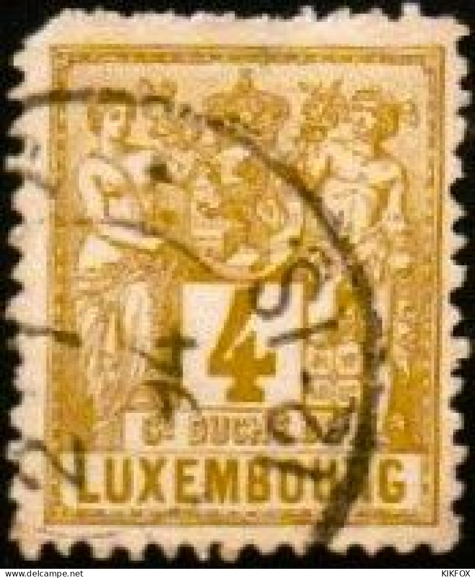 Luxembourg , Luxemburg 1882 , MI 47,  ALLEGORIE, OBLITERE, GESTEMPELT - 1882 Allegory