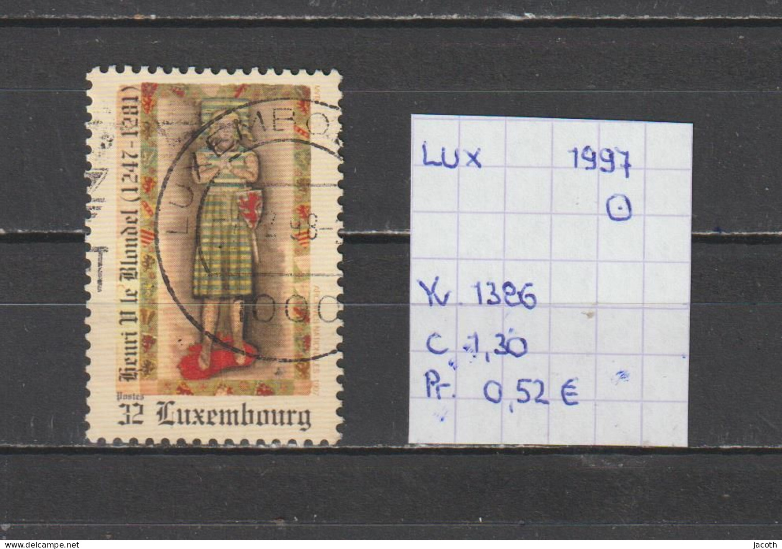 (TJ) Luxembourg 1997 - YT 1386 (gest./obl./used) - Used Stamps