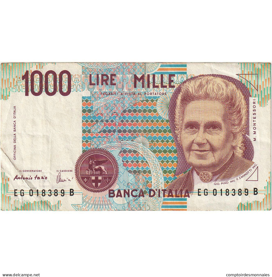 Italie, 1000 Lire, 1990-10-03, KM:114c, SUP - 1.000 Lire